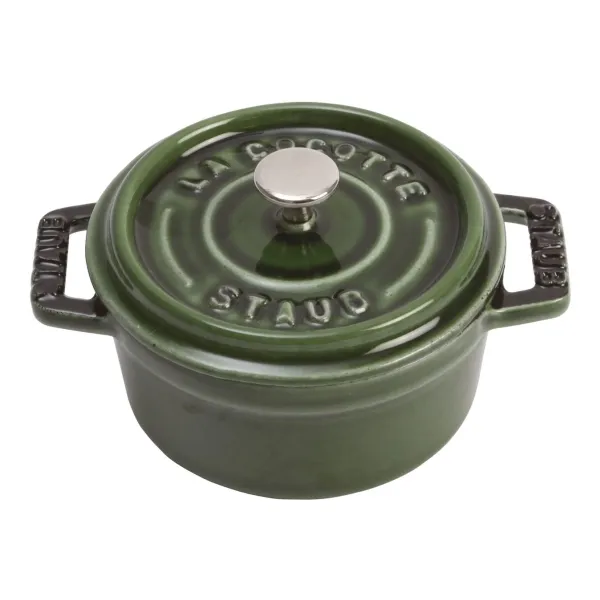 Staub Minis - Enkelpanna - Grön - Gjutjärn - 0,25 l - 10 cm - 700 g (40509-804)