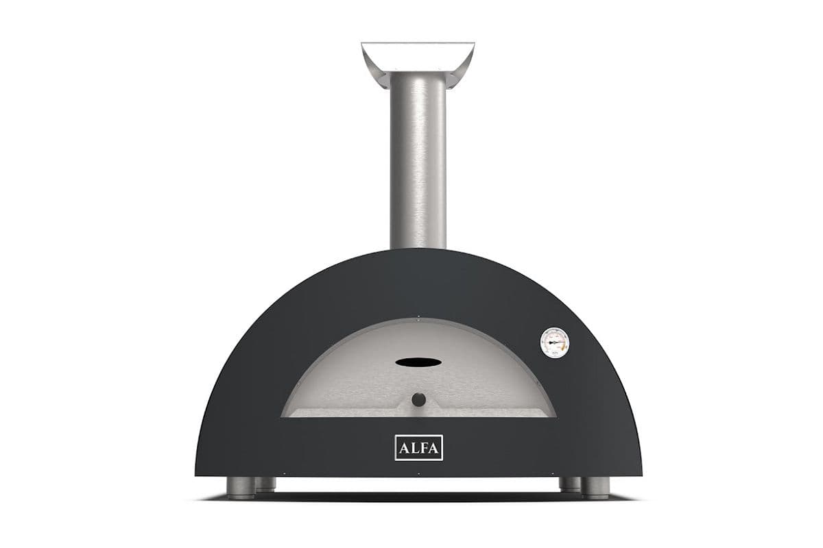 Alfa Forni Moderno 2 Pizze Vedeldad Ugn Grå