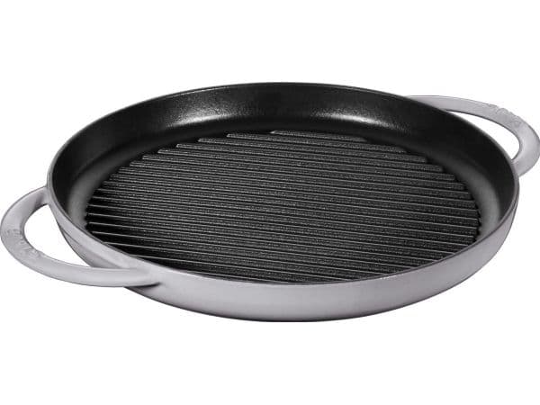 STAUB - Grillpanna - 30 cm - rund - grafitgrå