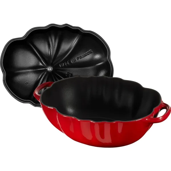 Staub Cocotte Gjutjärn Emalj 2,9 L Röd
