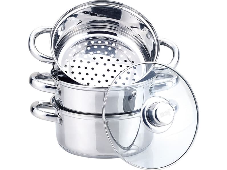 King Hoff Ångkastrullset i Stål 24 cm, 5 l