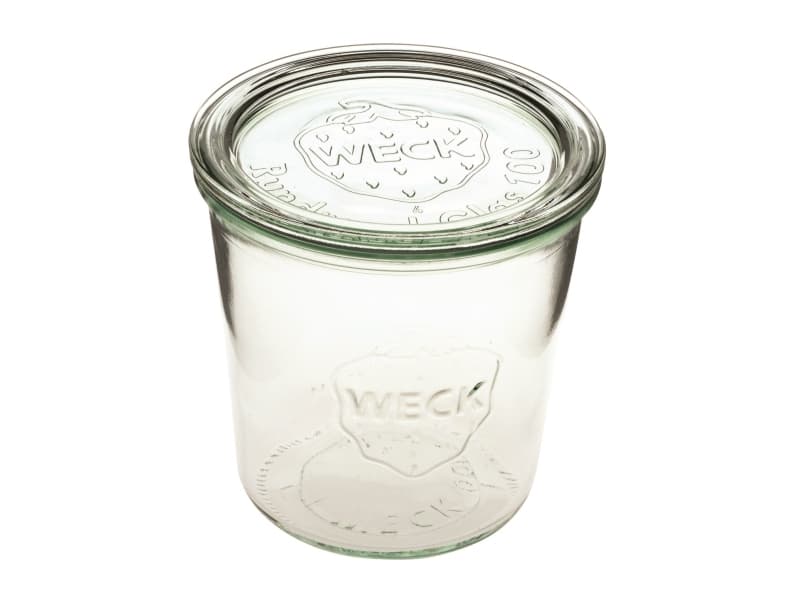 Patentglas Weck 580 ml Ø10.8x10.65 cm utan Låg Glas
