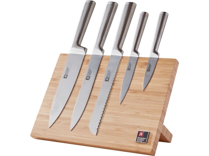 Richardson Sheffield Visage Knivset med Magnetblock i Bambu