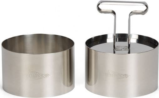 Patisse uppsättning formar 7 x 5,5 cm rostfritt stål silver 3-delad