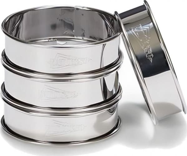 Patisse Flanellringar Rostfritt Stål 8 cm, 4 st
