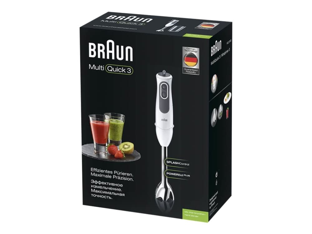 Braun Multiquick 3 Vario MQ 3100 WH Smoothie+ - Handmixer - 750 W - vit / grå