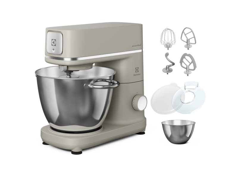 Electrolux E6KM1-4PPT, Stativmixer, Pärlemorfärgad, Knådning, Mixning, Vispning, 1,2 m, 6 l, Platinum Pearl