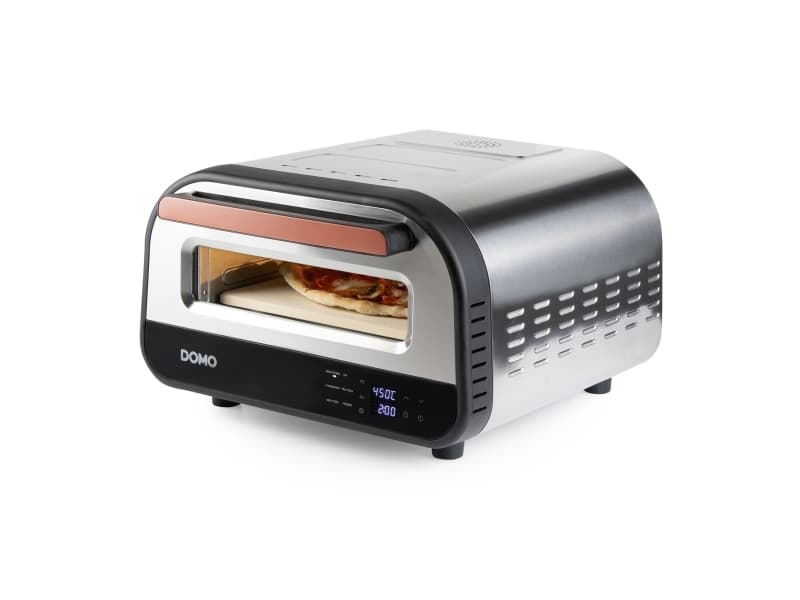 Domo DO9289PZ, 1 pizza/pizzor, Rostfritt stål, Svart, 320 cm, 450 ° C, 80 - 450 ° C, 0,97 m