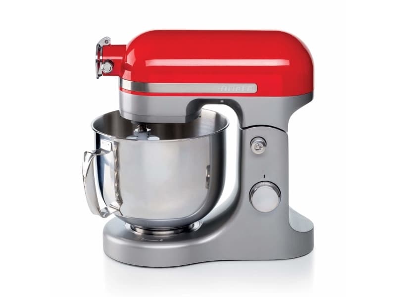 Ariete 1589/00, Stativmixer, Röd, Vispning, Knådning, Mixning, 5,5 l, Rotations-, Aluminium