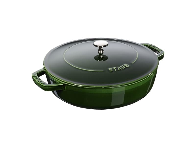 Staub Sautépanna Rund Emalj Grön