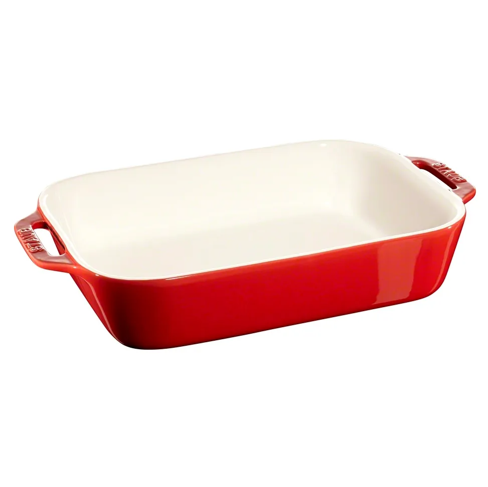 Staub Rektangulär Ugnsform 27 × 20 cm Röd