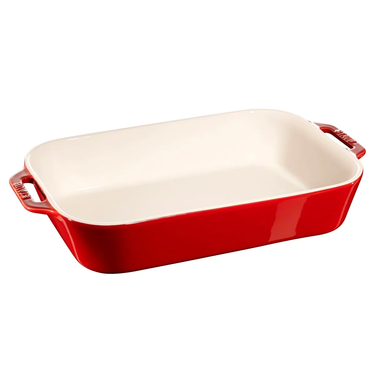 Staub Rektangulär Ugnsform 34 × 24 cm Röd